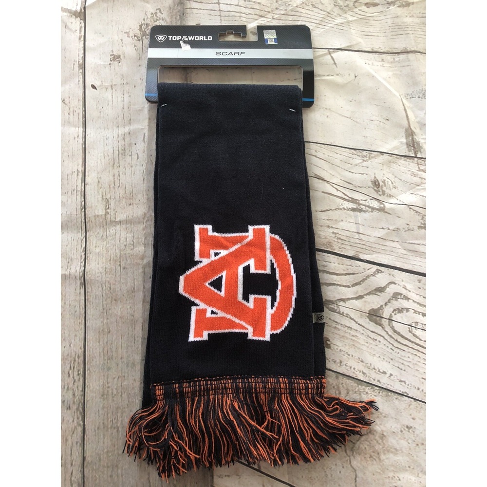 Nwt Auburn Tigers Top of the World Navy Blue/Orange Scarf New